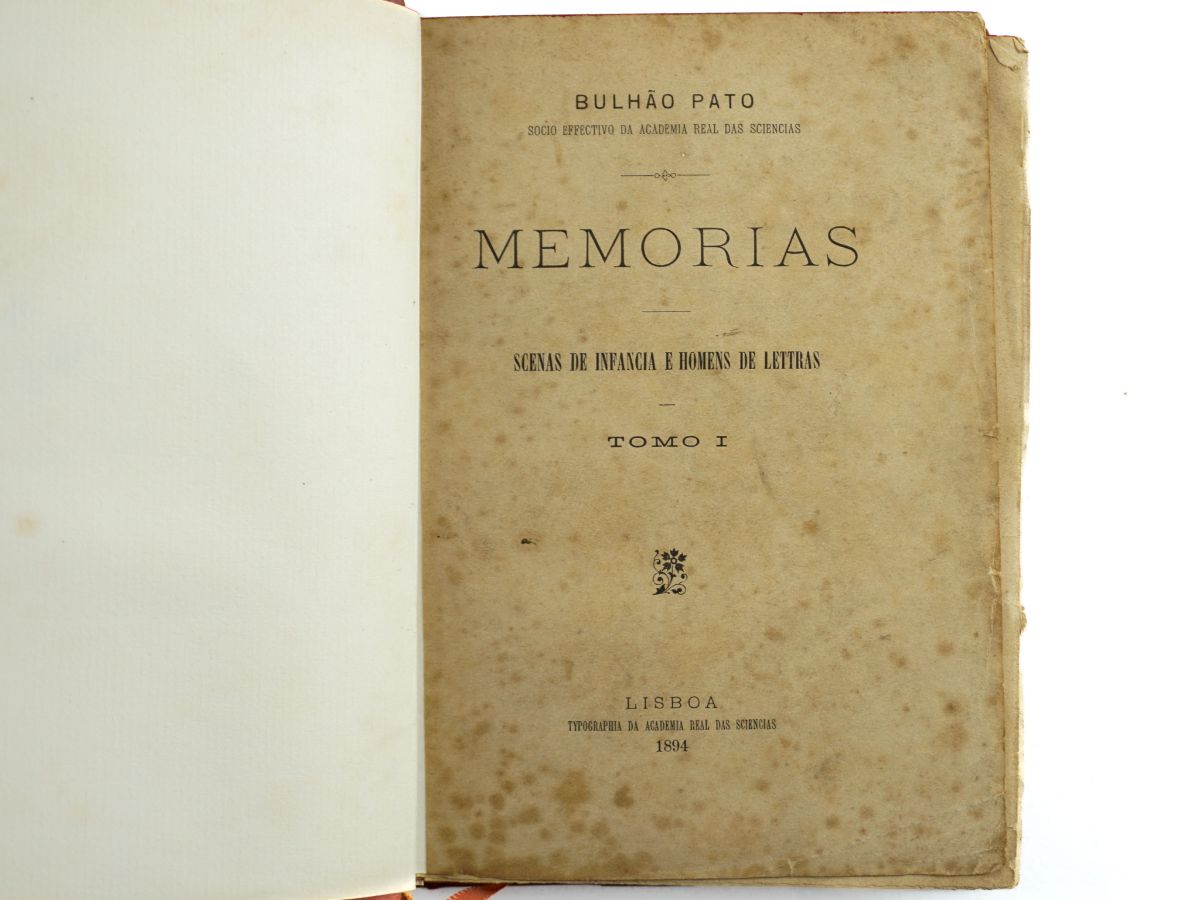 Memórias de Bulhão Pato – 1ª edição