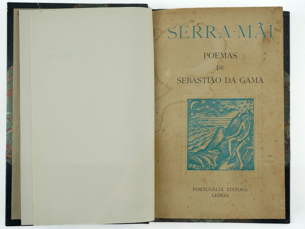Sebastião da Gama – primeiro livro do autor – com dedicatória