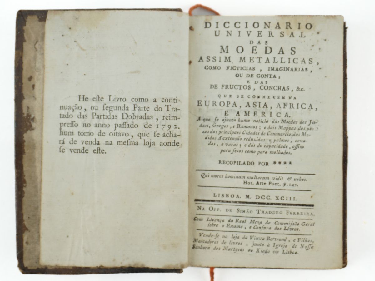 Diccionario Universal das Moedas (1793)