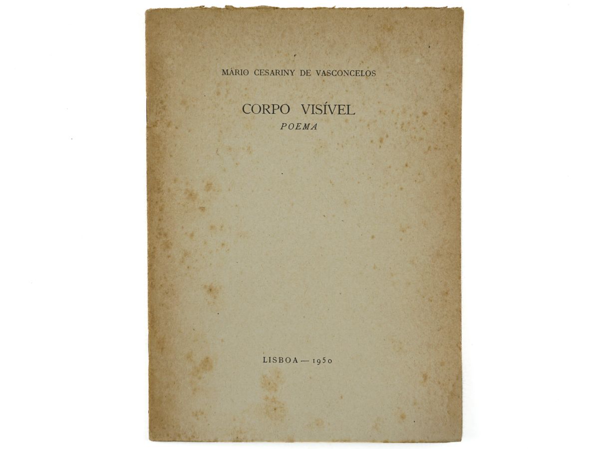 Corpo Visível – Primeiro livro do autor