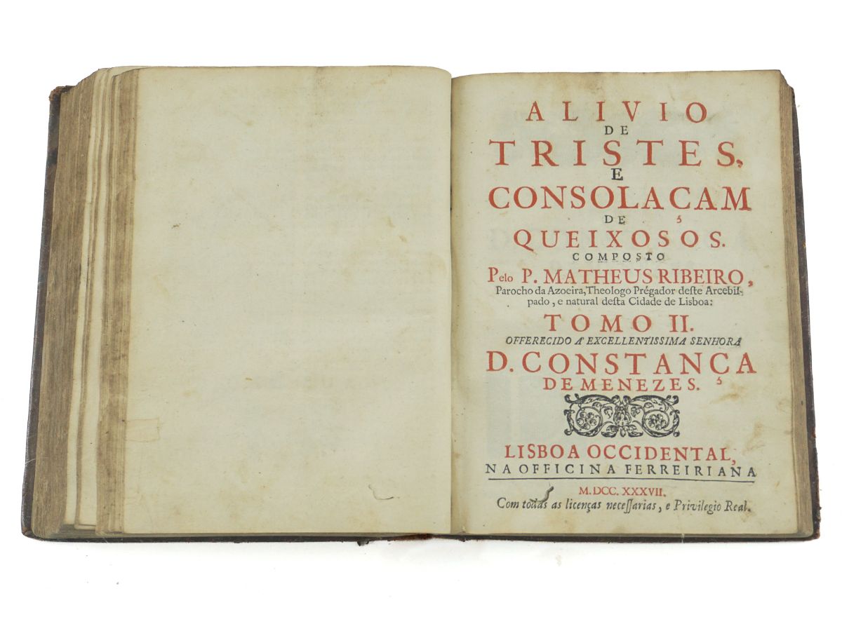 Alivio de Tristes e Consolação de Queixosos - 1734