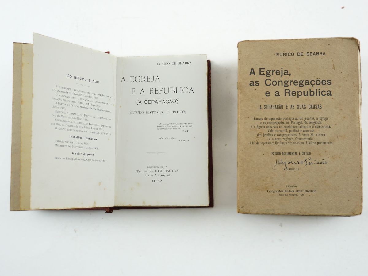 A Egreja e a Republica (A Separação) – A Egreja, As Congregações e a Republica