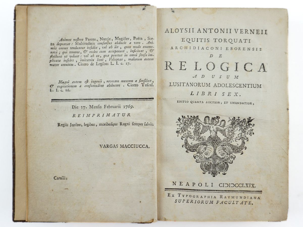 Luís António Verney – Lógica (1769)