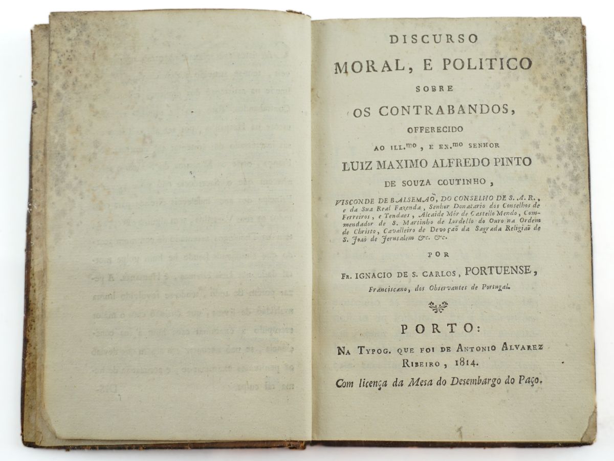 Discurso Moral e Politico sobre os Contrabandos (1814)