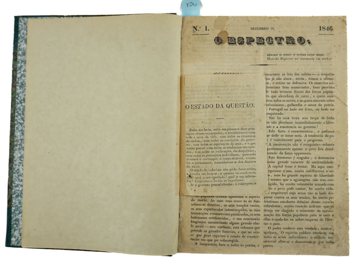 O Espectro -1ª edição – Colecção completa (1846)