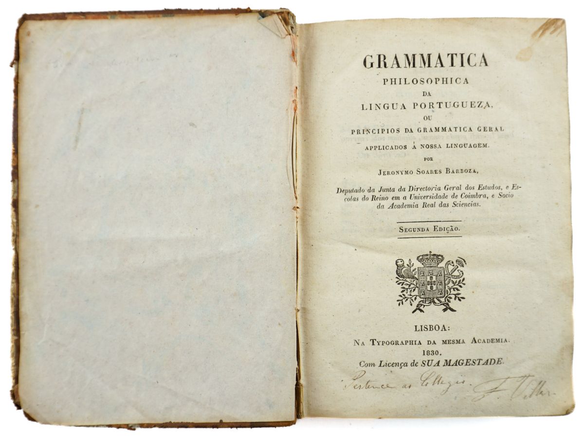 Grammatica philosophica da lingua portugueza (1830) [ i. e. 1856]