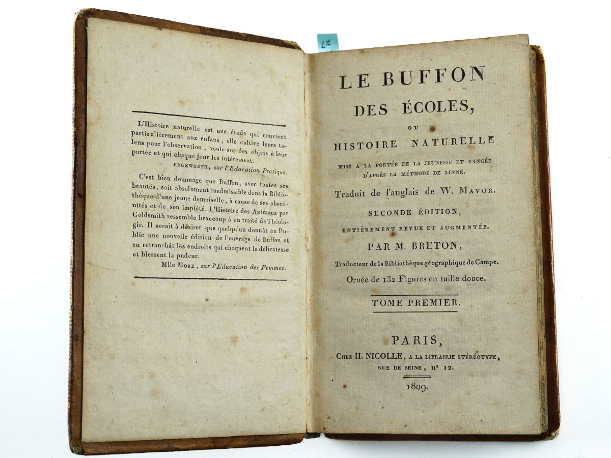 Le Buffon des Écoles, ou Histoire Naturelle (1809)