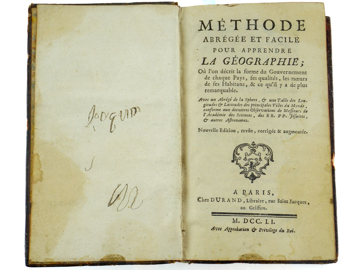 Méthode pour Apprendre la Géographie (1751)