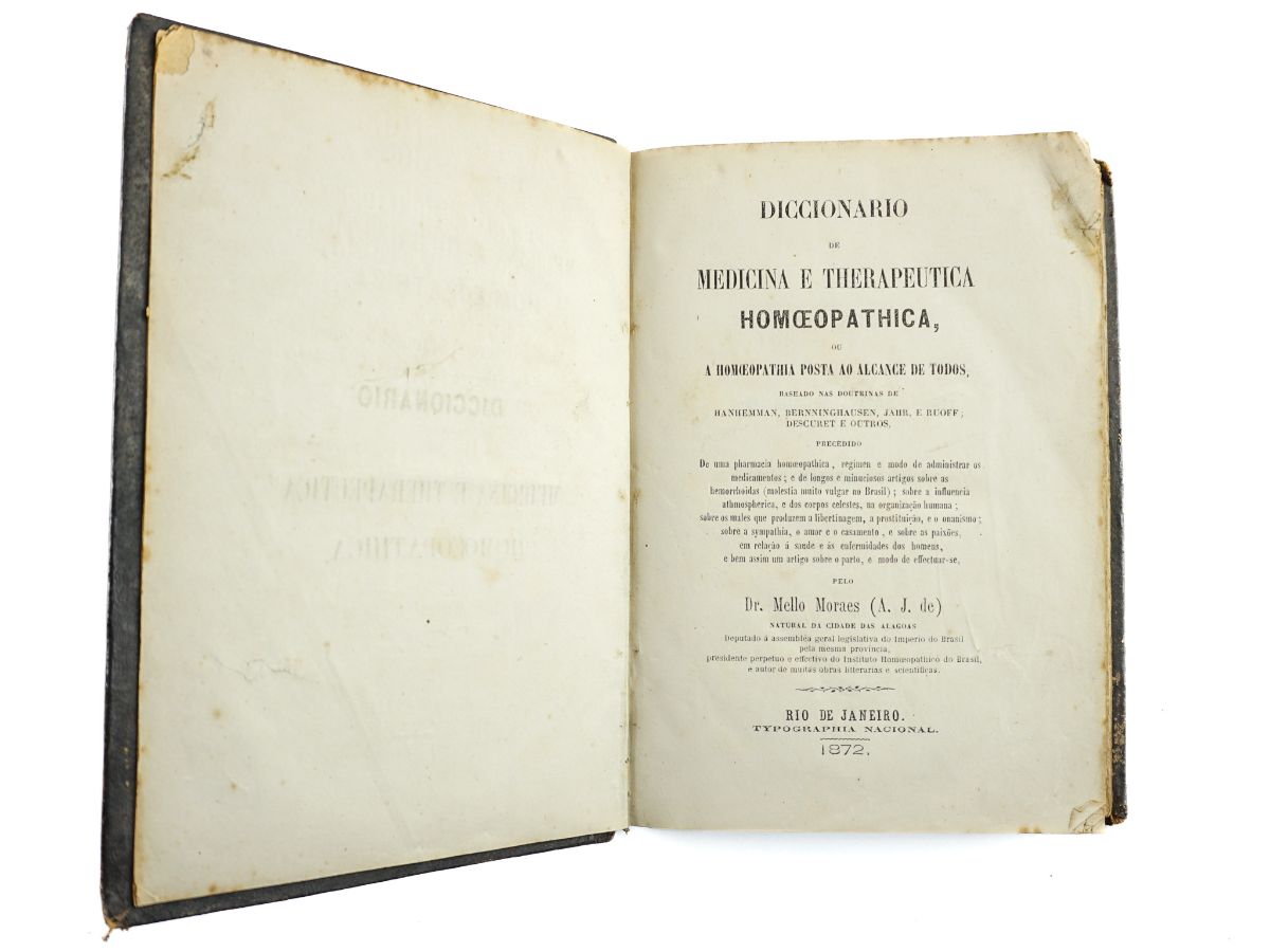 Diccionario de medicina e therapeutica homoeopathica (1872)