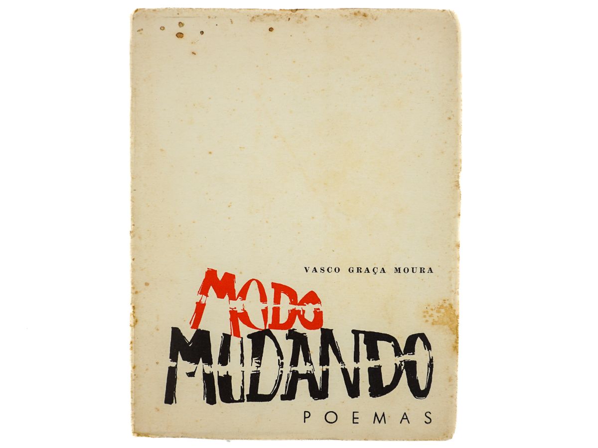 Vasco Graça Moura – primeiro livro do autor – com dedicatória