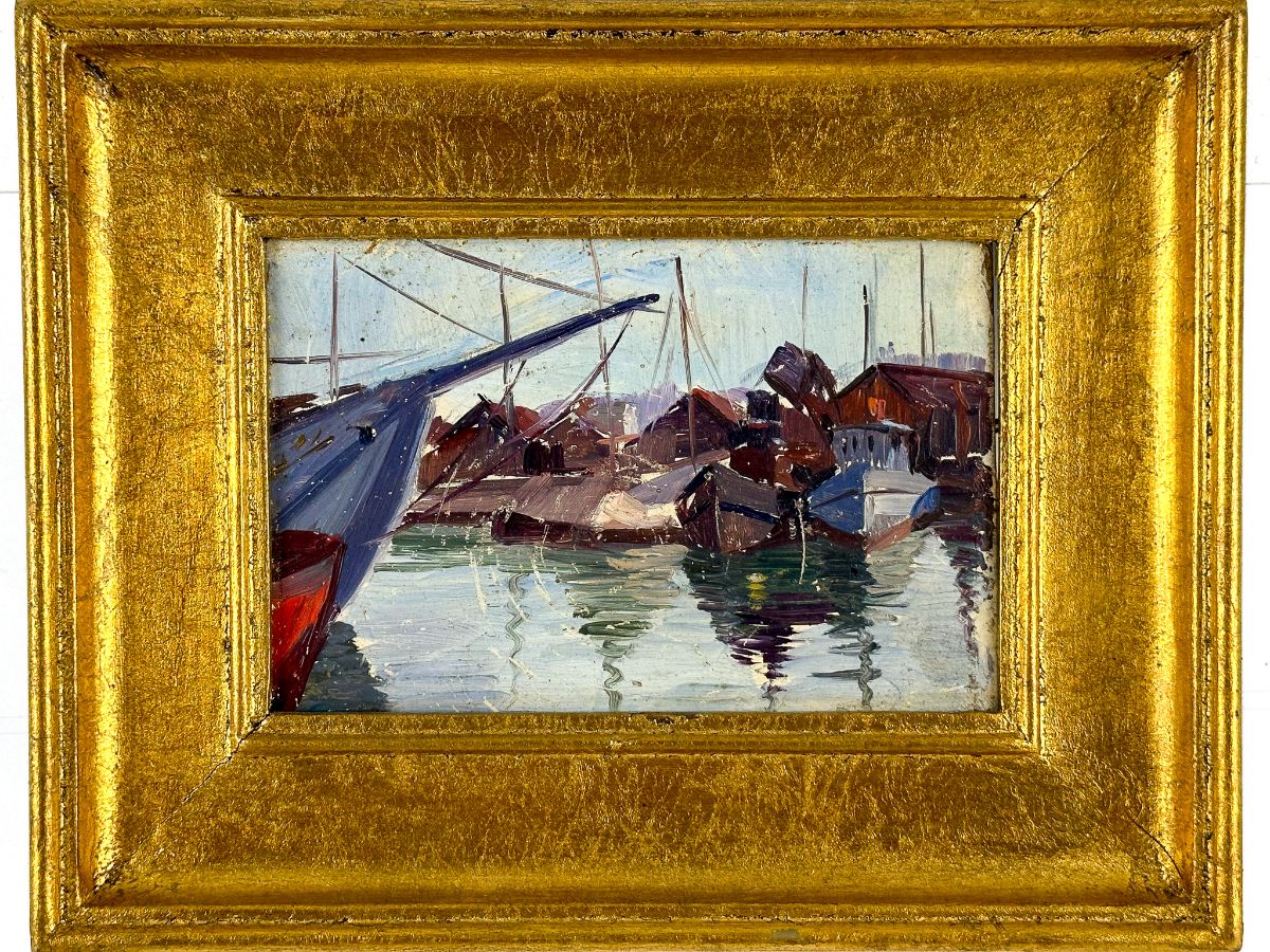 Marinha com barcos
