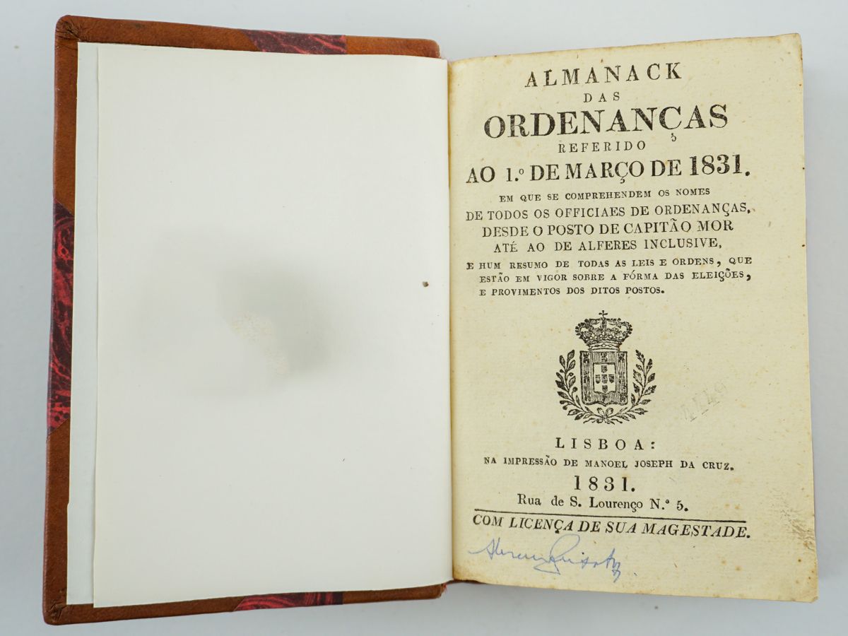 D. Miguel I – Almanaque das Ordenanças (1831)