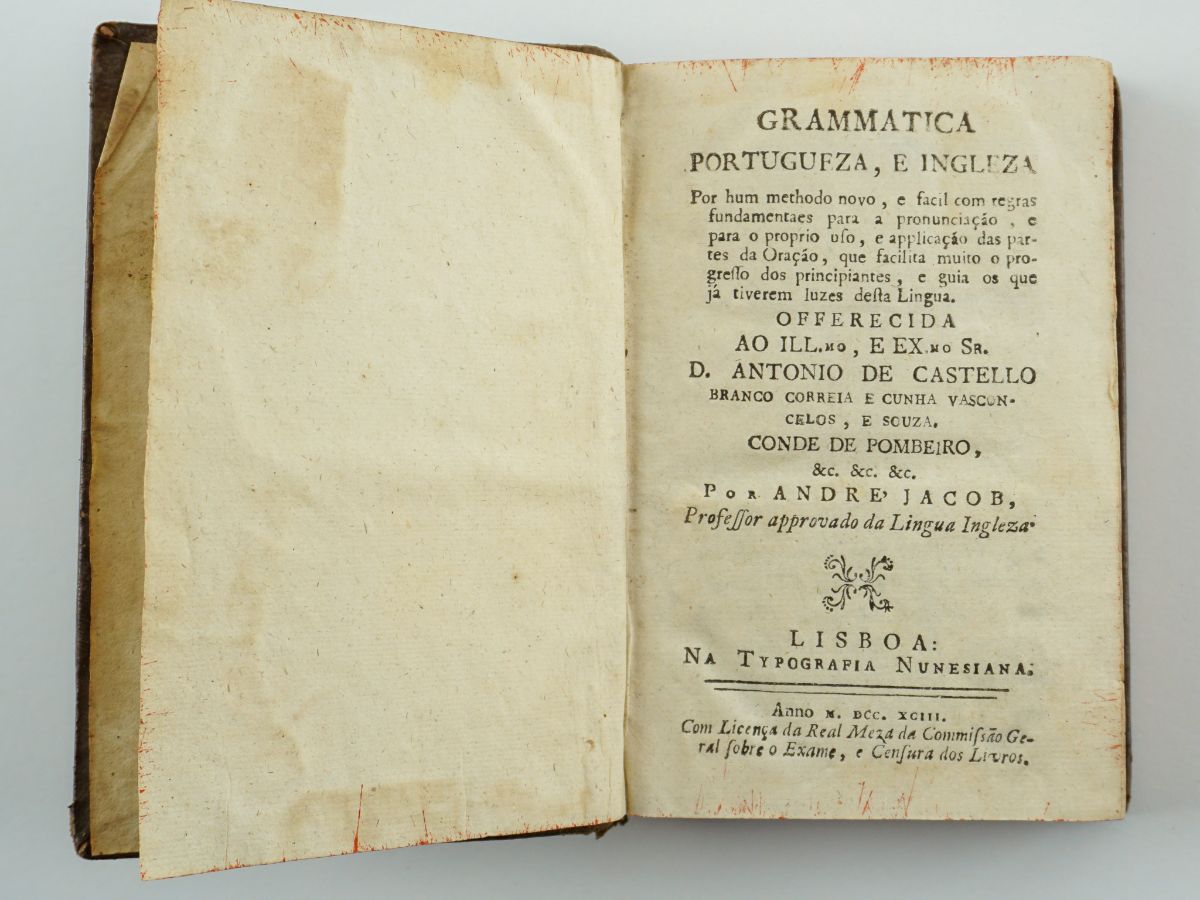 Grammatica Portugueza e Ingleza (1793)