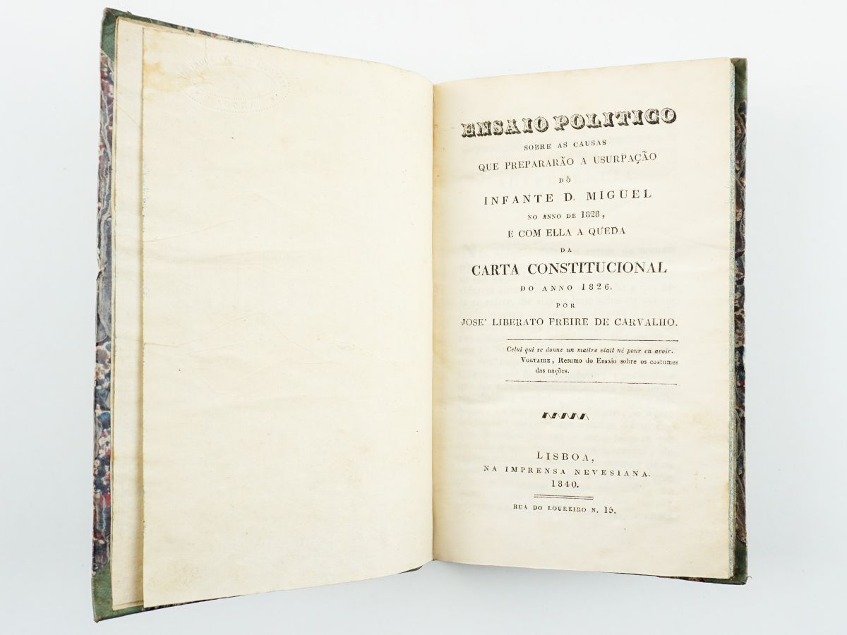 Ensaio Politico sobre a Usurpação de D. Miguel (1840)