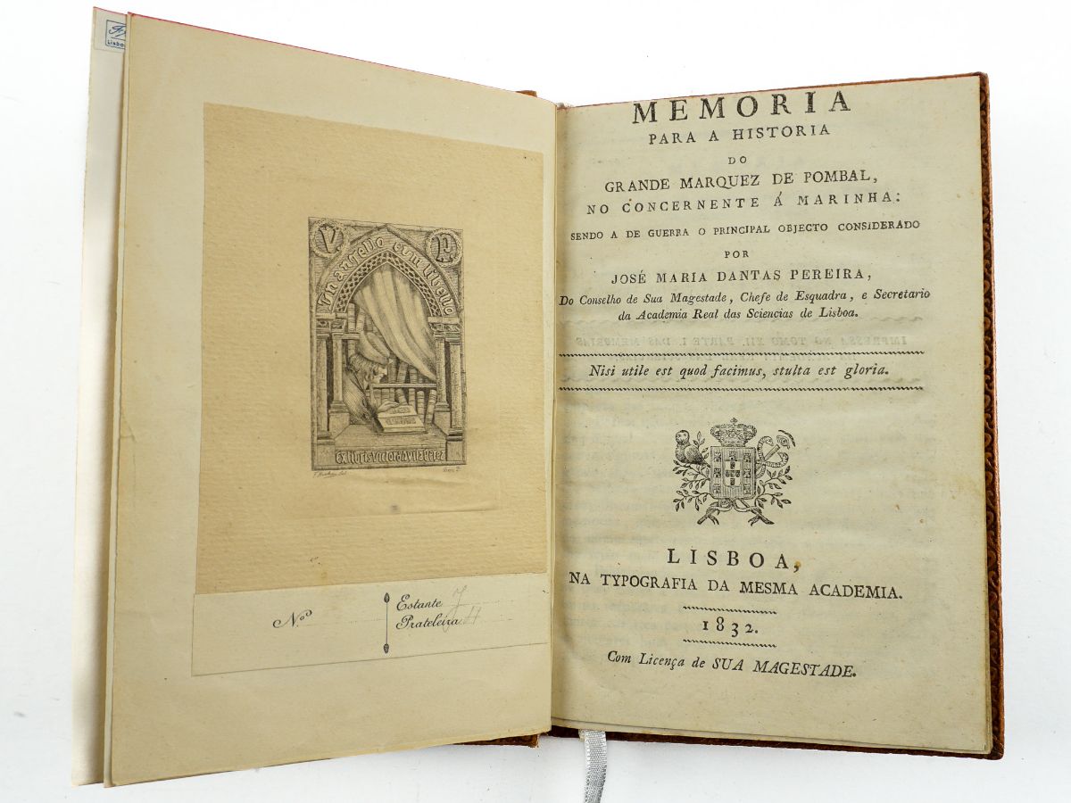 Memória para a história do grande Marquez de Pombal, no concernente à Marinha