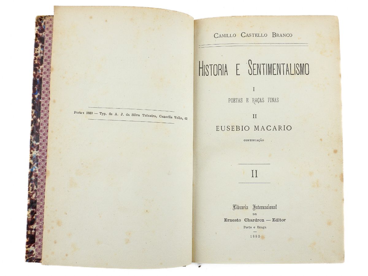 Camillo Castello Branco – SENTIMENTALISMO E HISTORIA. EUSEBIO MACARIO. A CORJA