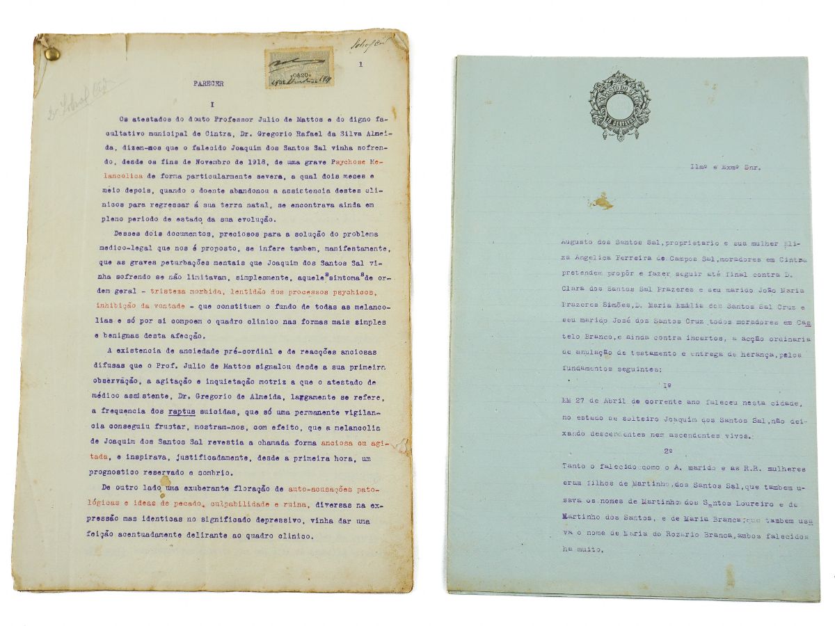 Manuscrito de Júlio de Mattos