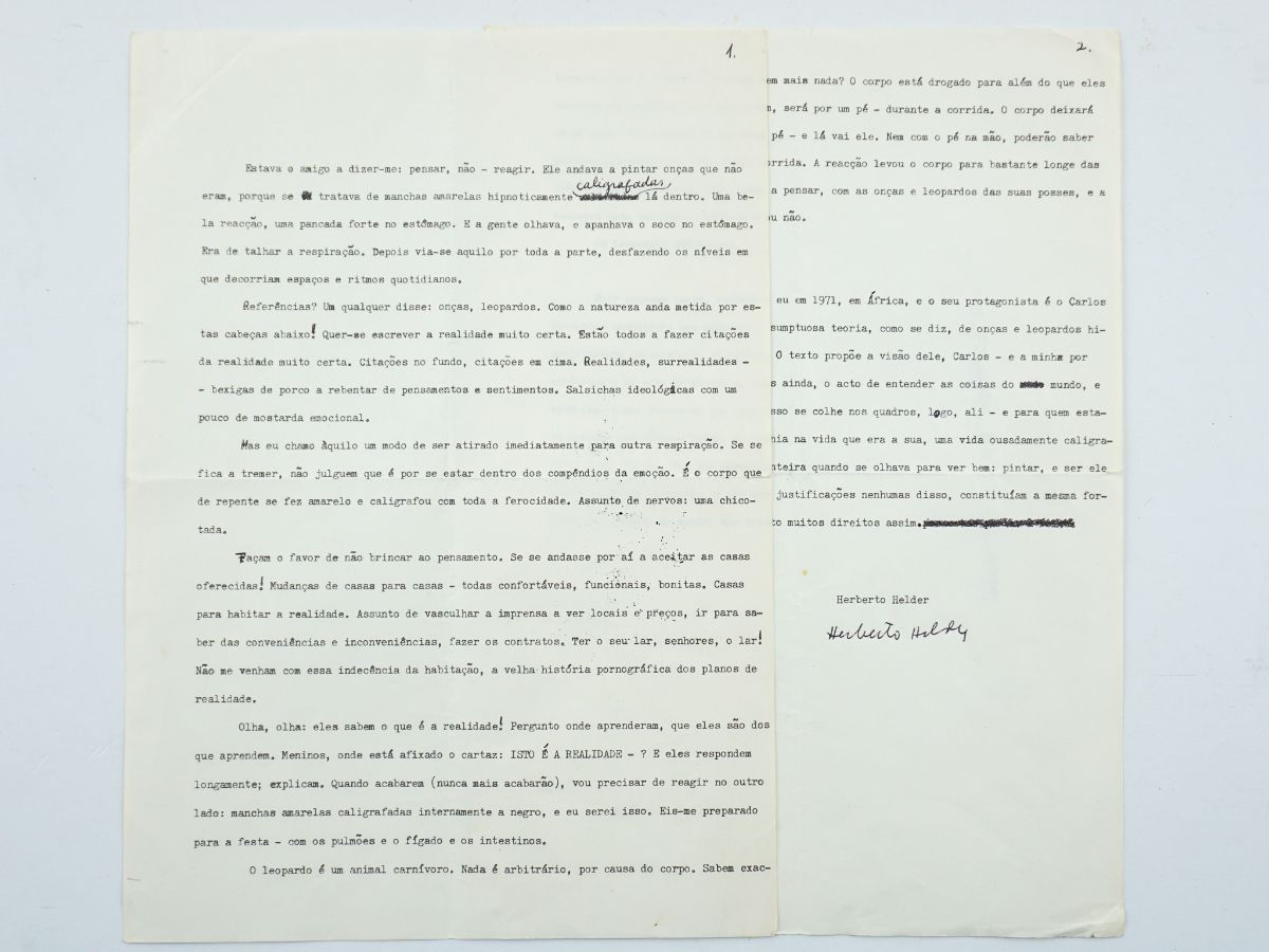 Herberto Helder – Manuscrito