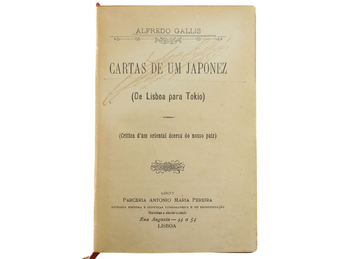 Cartas de um Japonês. Raro livro crítico sobre Portugal (1907)