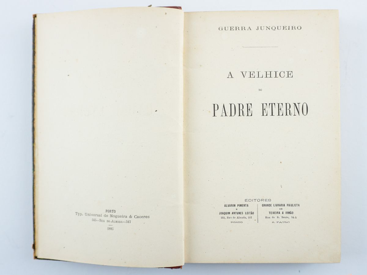A Velhice do Padre Eterno (1885) 1ª edição