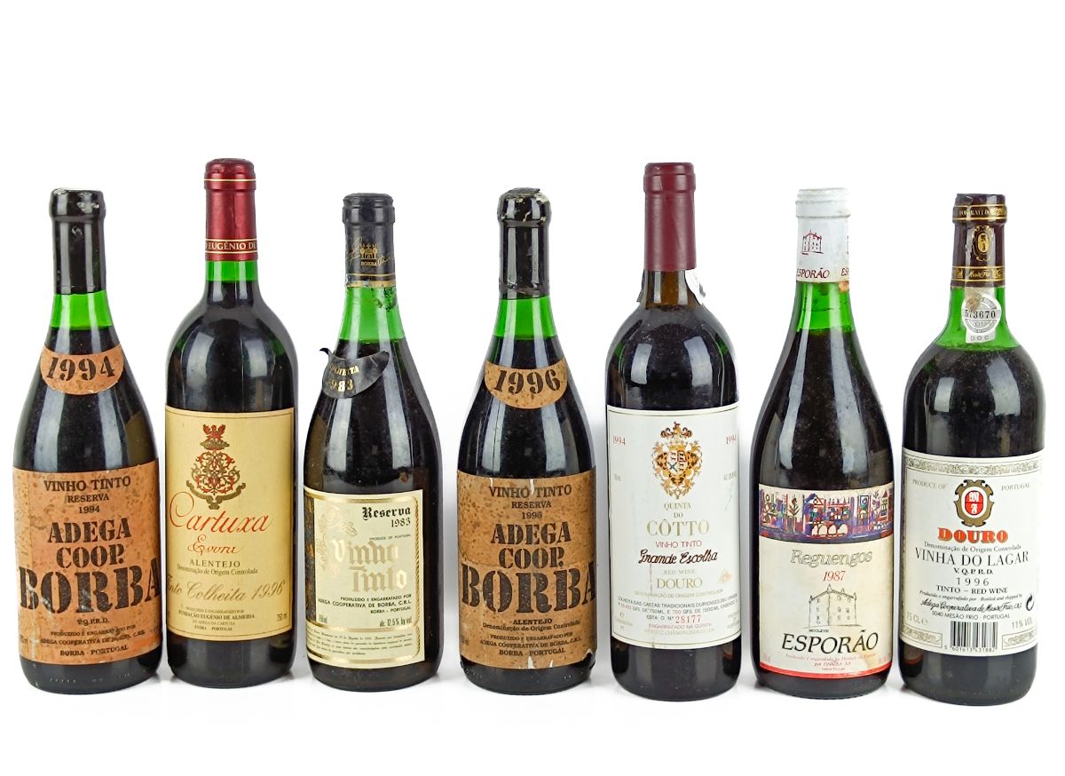 7 Garrafas de Vinho Tinto