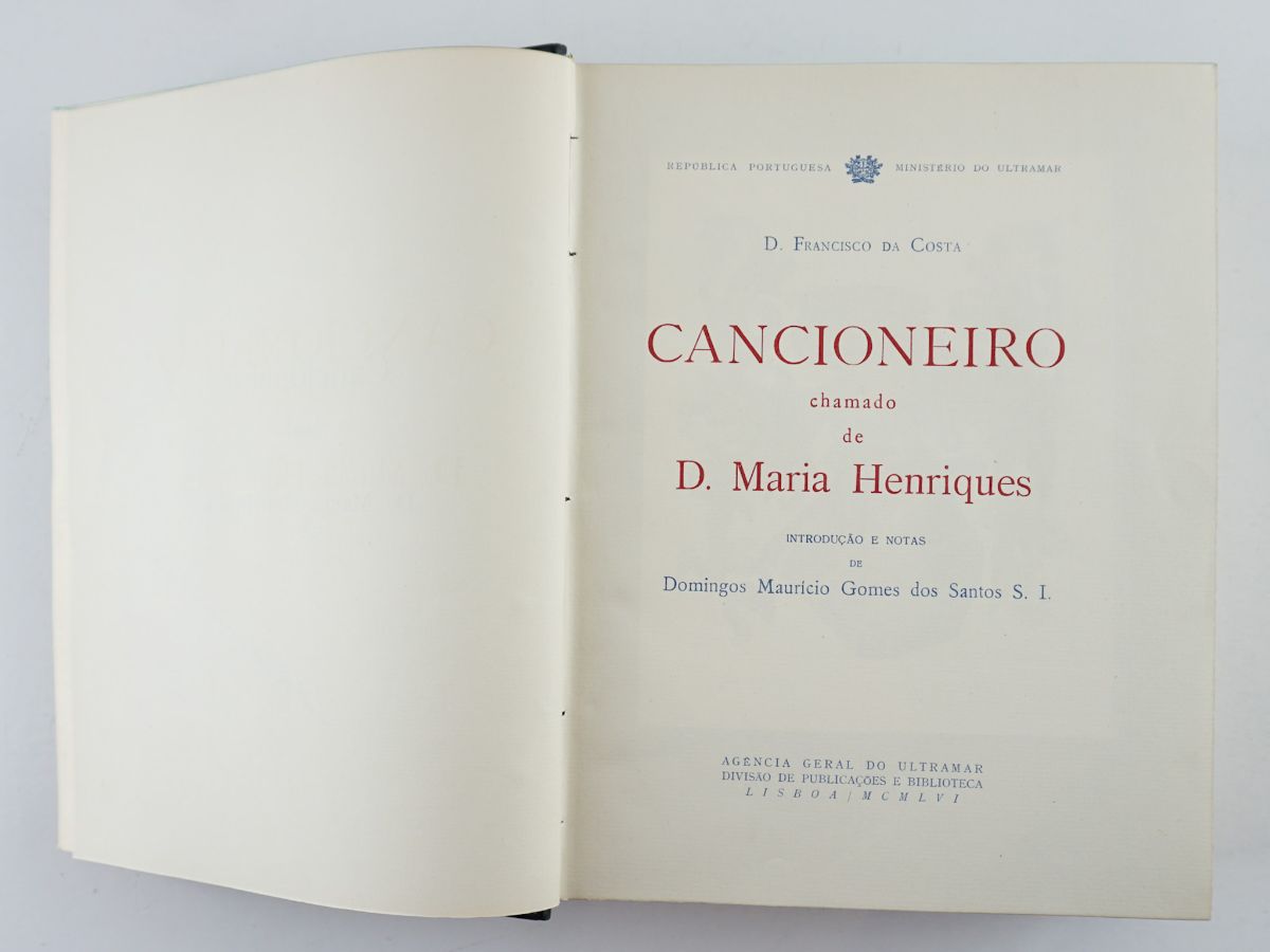 Cancioneiro de D. Maria Henriques