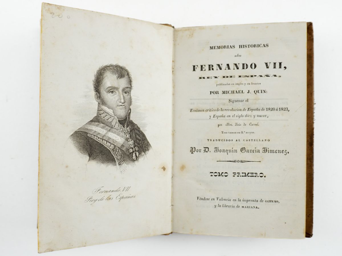Obra sobre Fernando VII de Espanha (1840)
