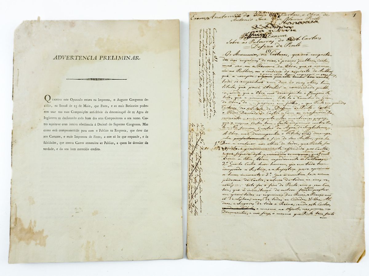 Polémica sobre a «água de Inglaterra» (1821)