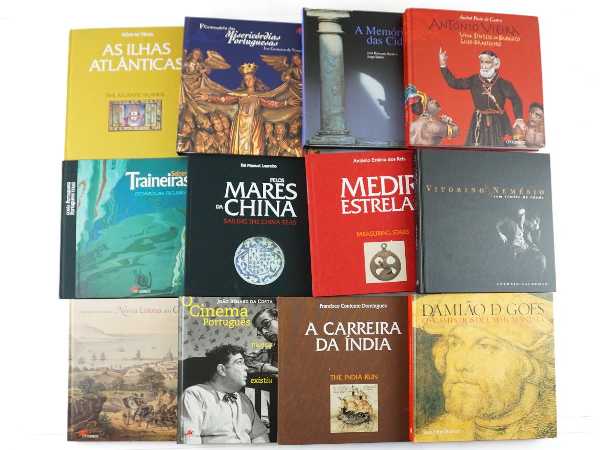 Coleção de 20 livros temáticos novos colecionáveis emitidos pelos CTT