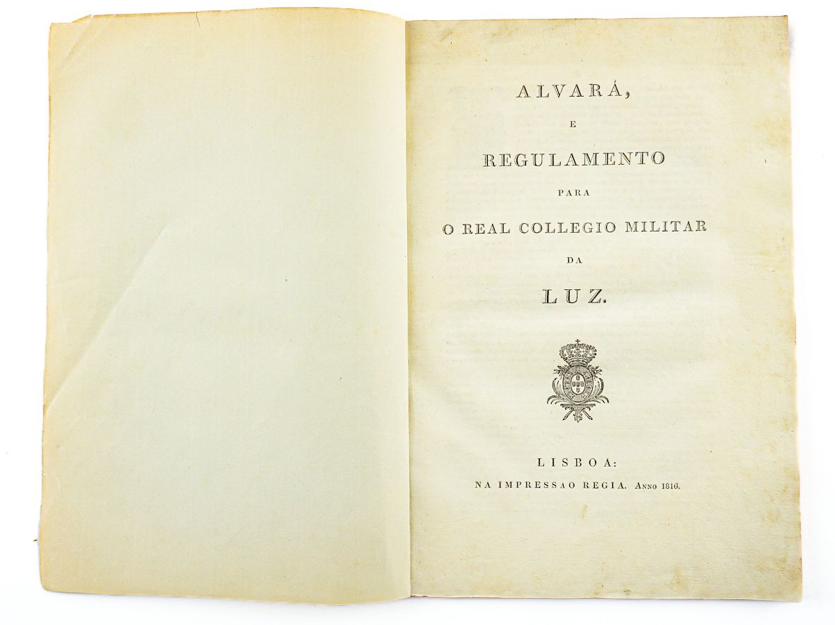 Alvará e Regulamento para o Real Collegio Militar da Luz (1816)