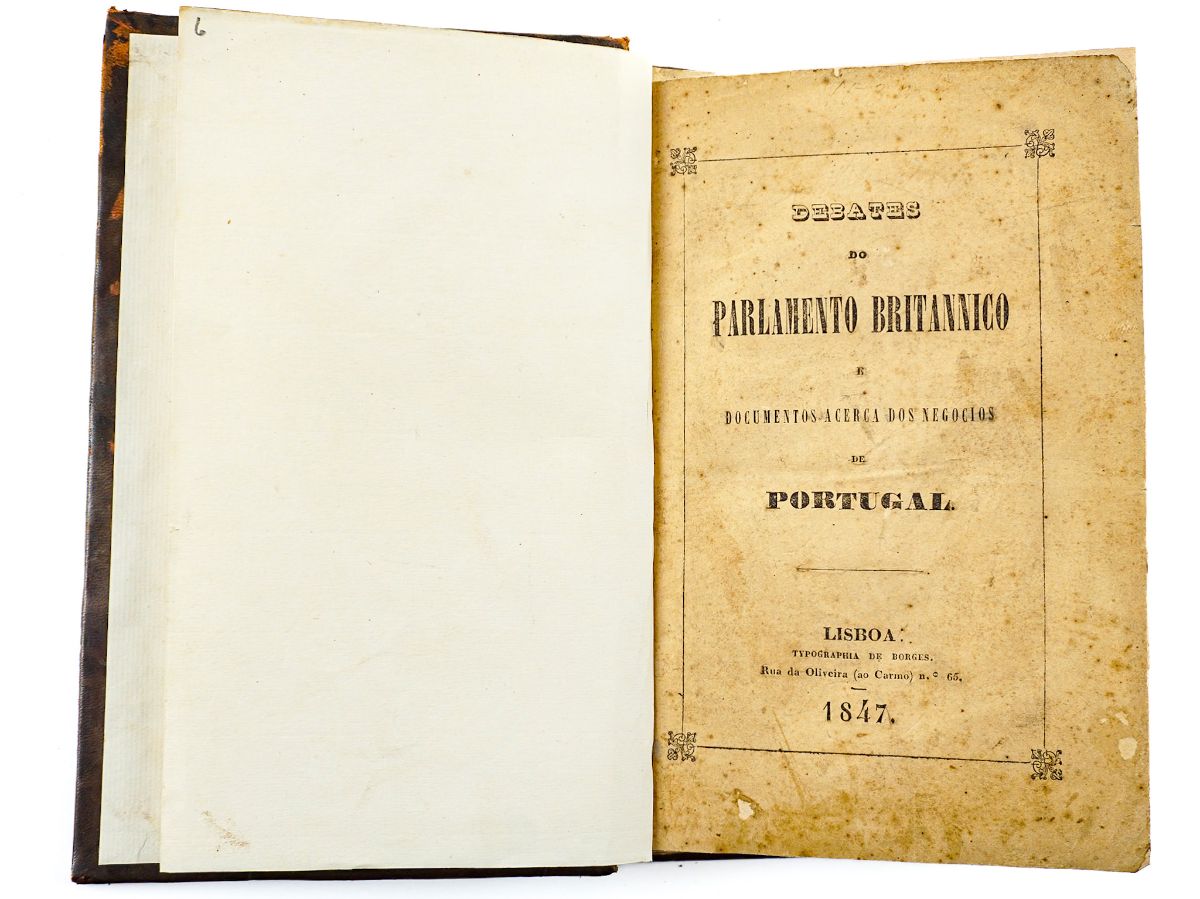 Debates do parlamento britannico e documentos acerca dos negocios de Portugal (1847)