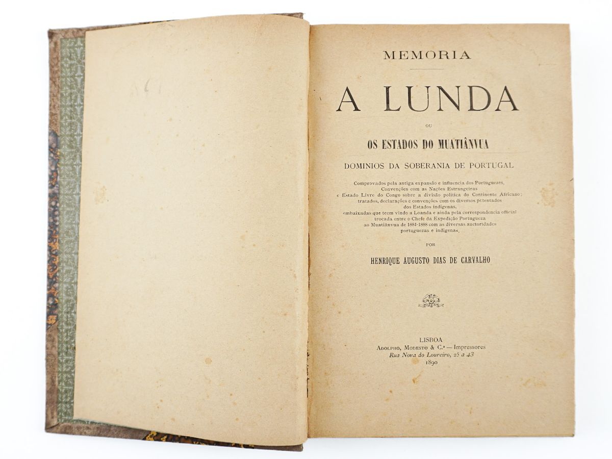 A Lunda ou os estados do Muatiânvua (1890)