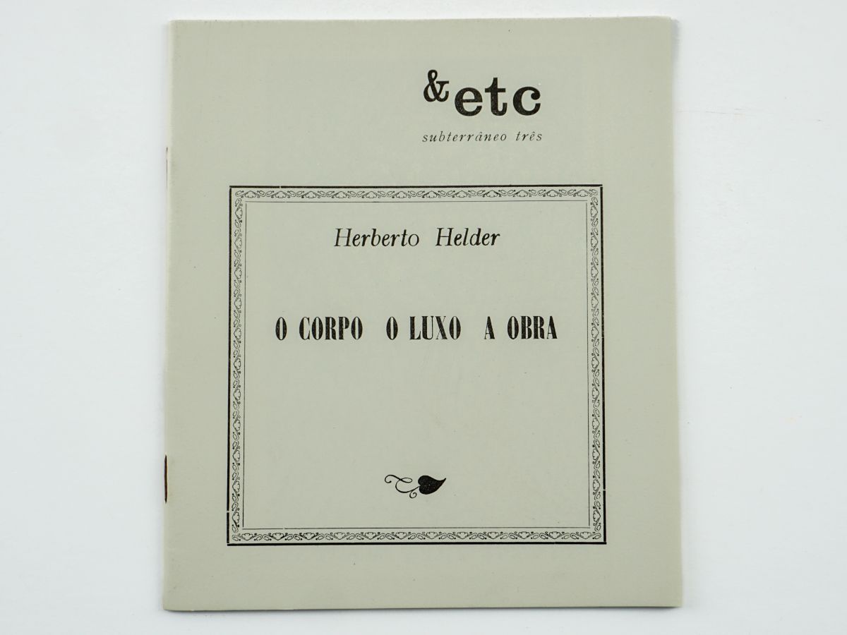 Herberto Helder – Primeira edição