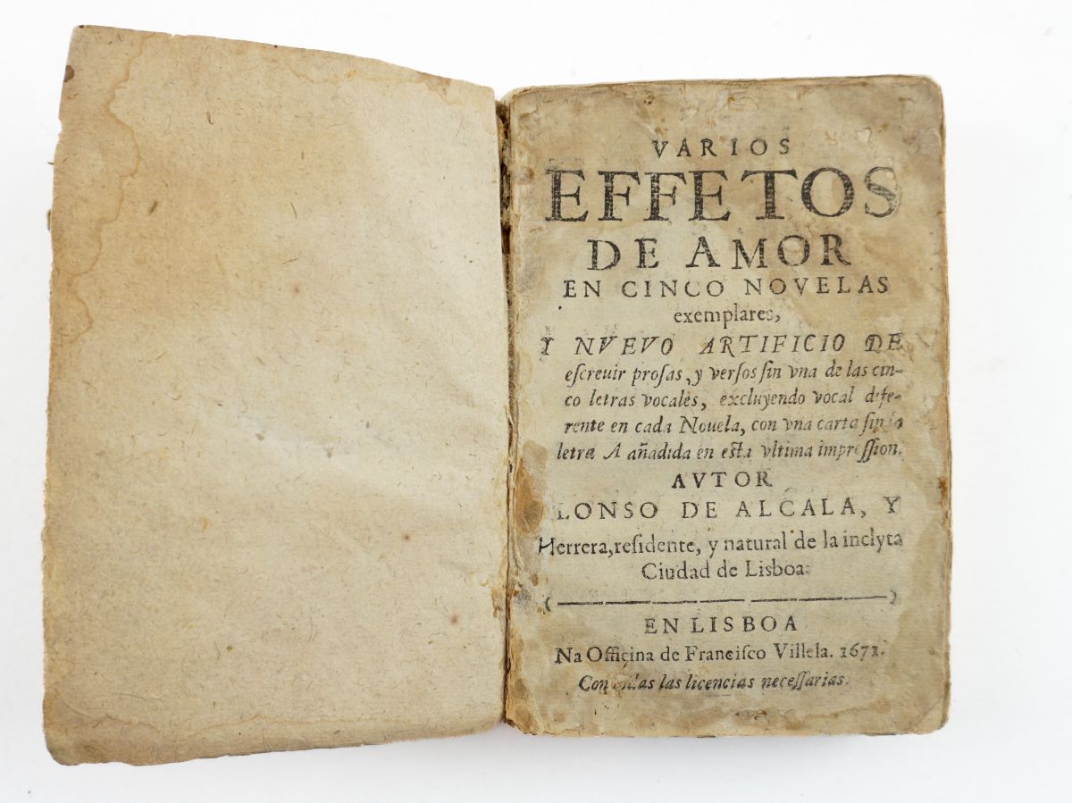 Alonso de Alcala y Herrera - renovador da técnica do lipograma (1671)