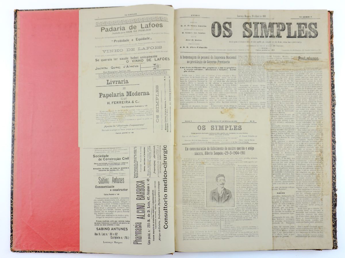 Os Simples – Jornal Operário de Lourenço Marques (1911-1913)