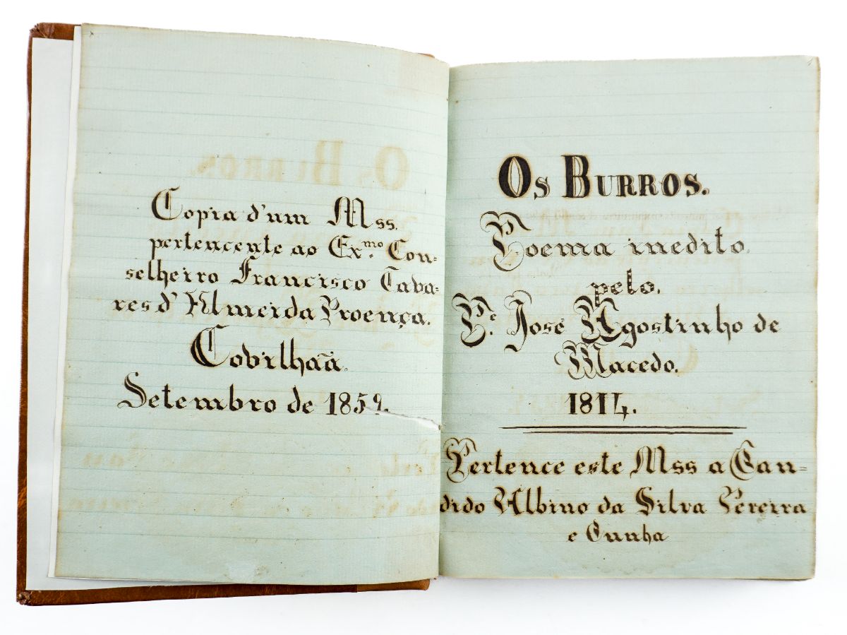 Manuscrito – Os Burros, de José Agostinho de Macedo
