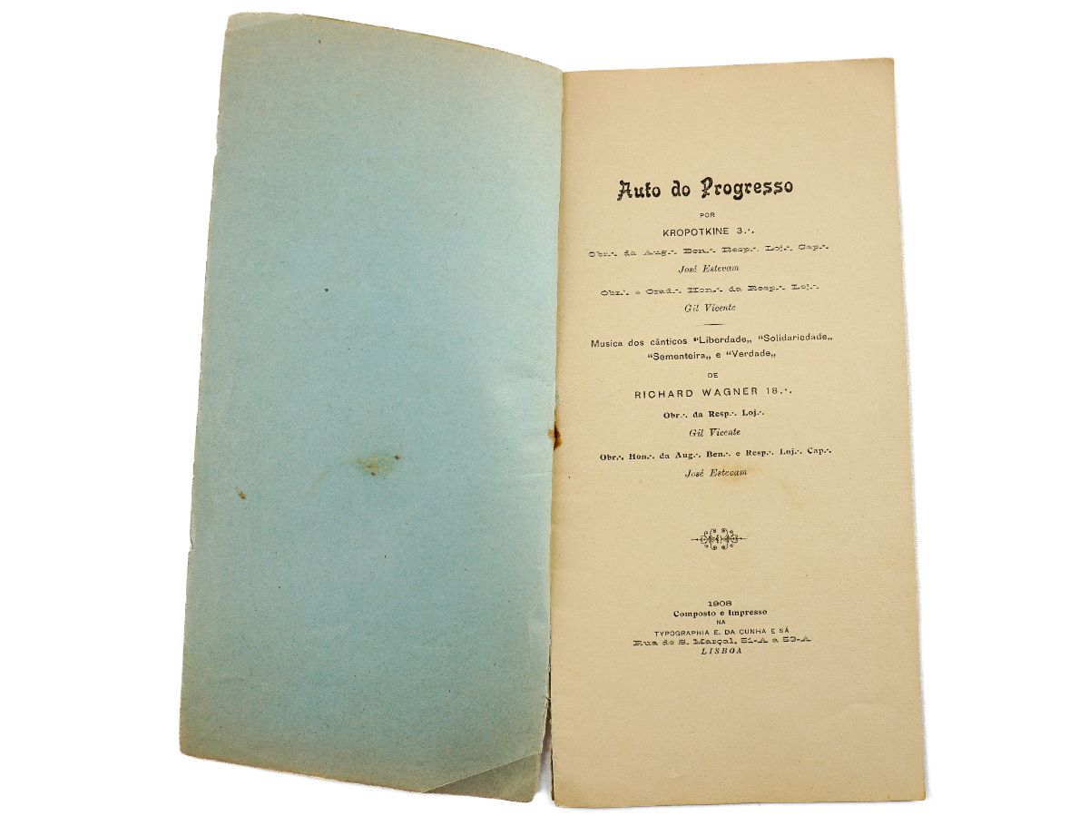 Rara Publicação Maçónica – 1908