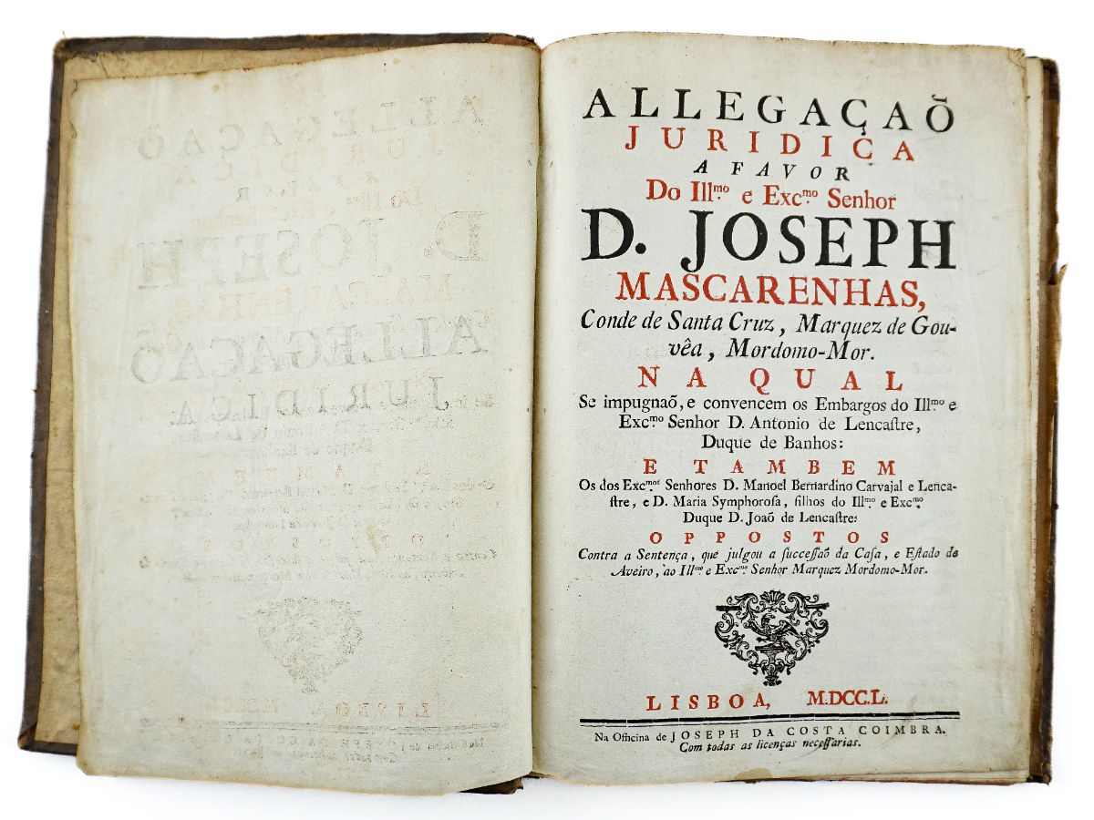 Allegaçao Juridica a Favor de D. Joseph de Mascarenhas (1750)