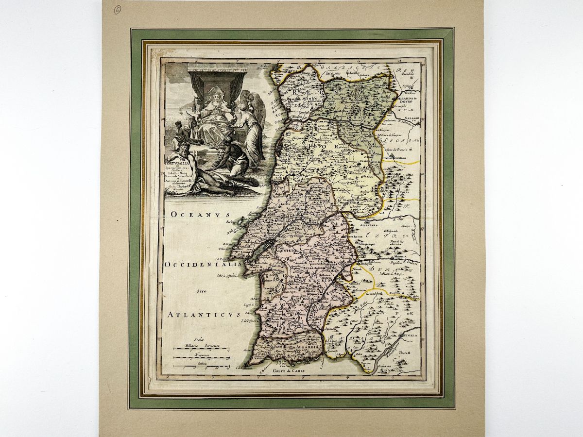 Mapa de Portugal - 1720