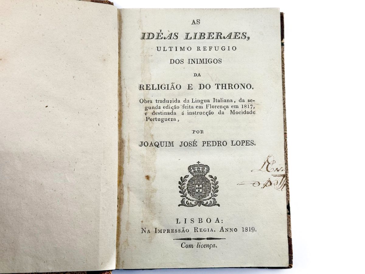 Obra antiliberal e antimaçónica (1819)