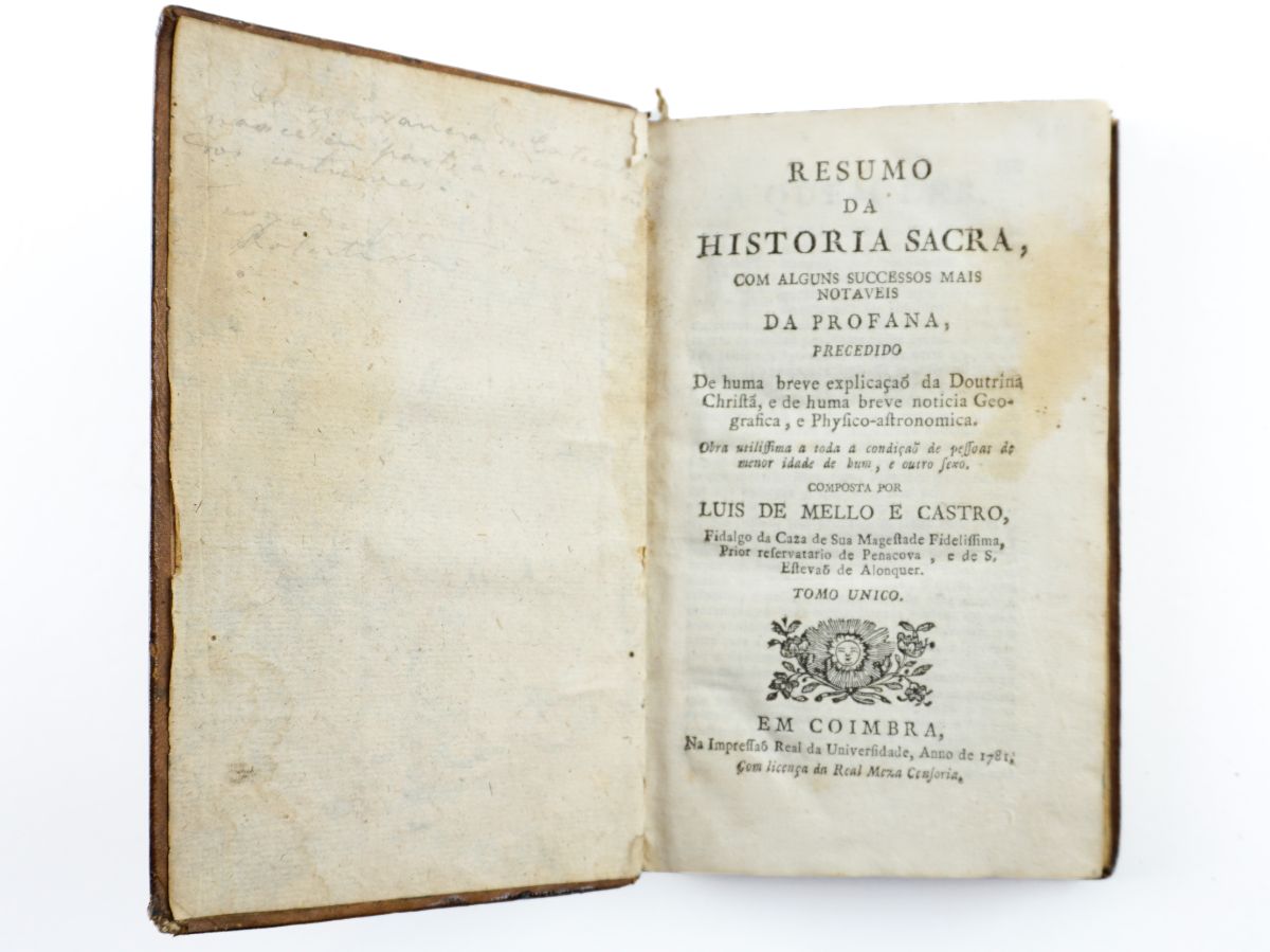 Resumo da Historia Sacra (1781)