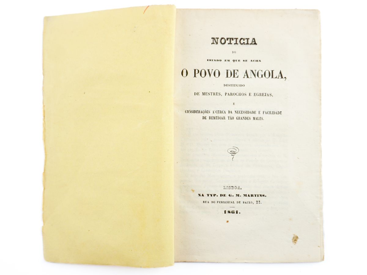 Noticia do estado em que se acha o povo de Angola (1861)