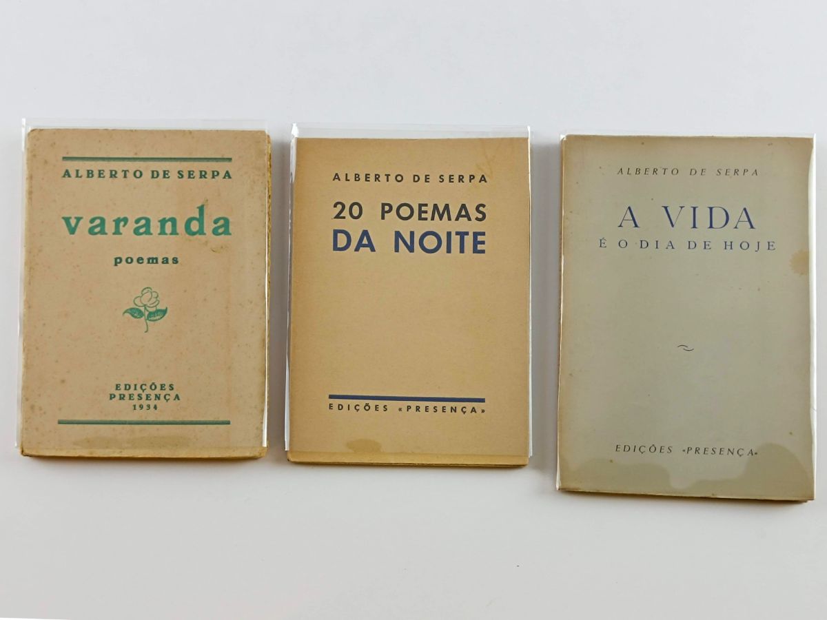 Alberto de Serpa – Primeiras edições com dedicatória