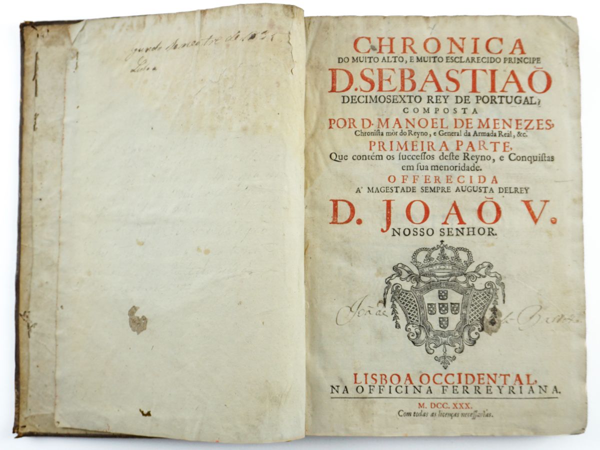 Chronica Do Muito Alto, E Muito Esclarecido Principe D. Sebastião (1730)