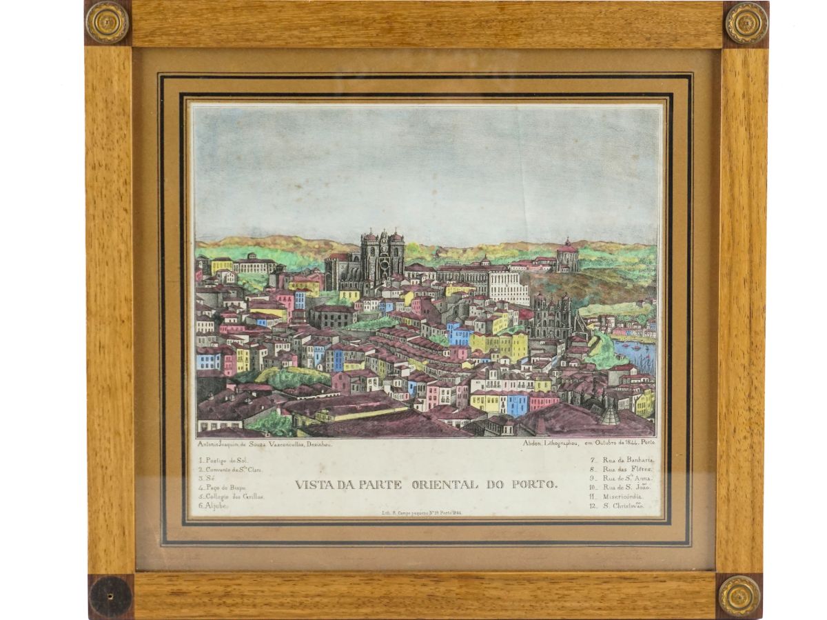 Gravura – Vista da Parte Oriental do Porto (1844)