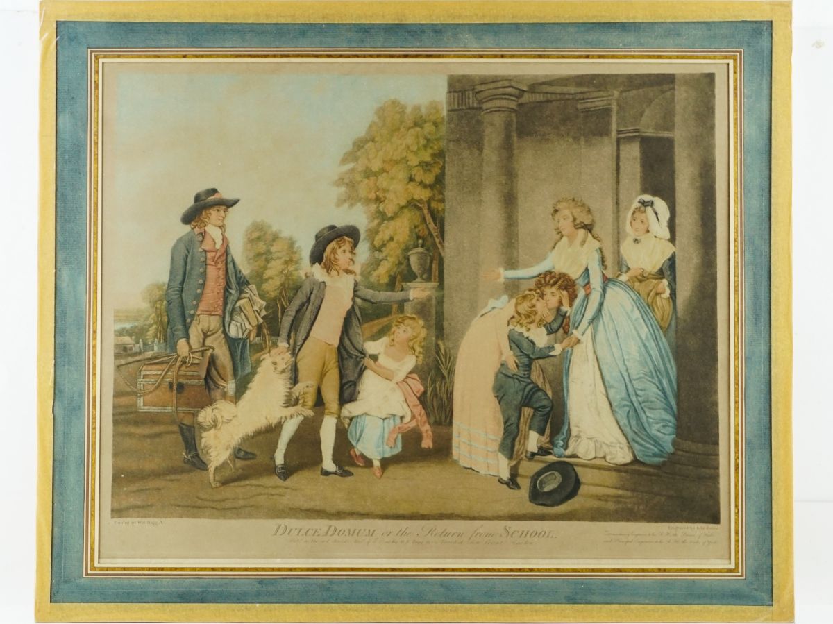 Par de gravuras inglesas antigas (1790)
