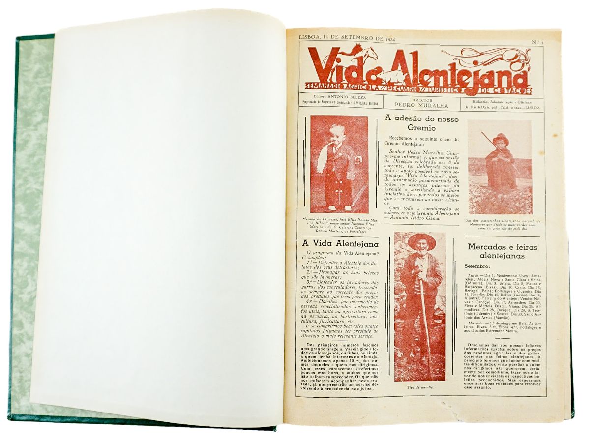 Vida Alentejana, importante revista sobre o Alentejo (1934-1935)