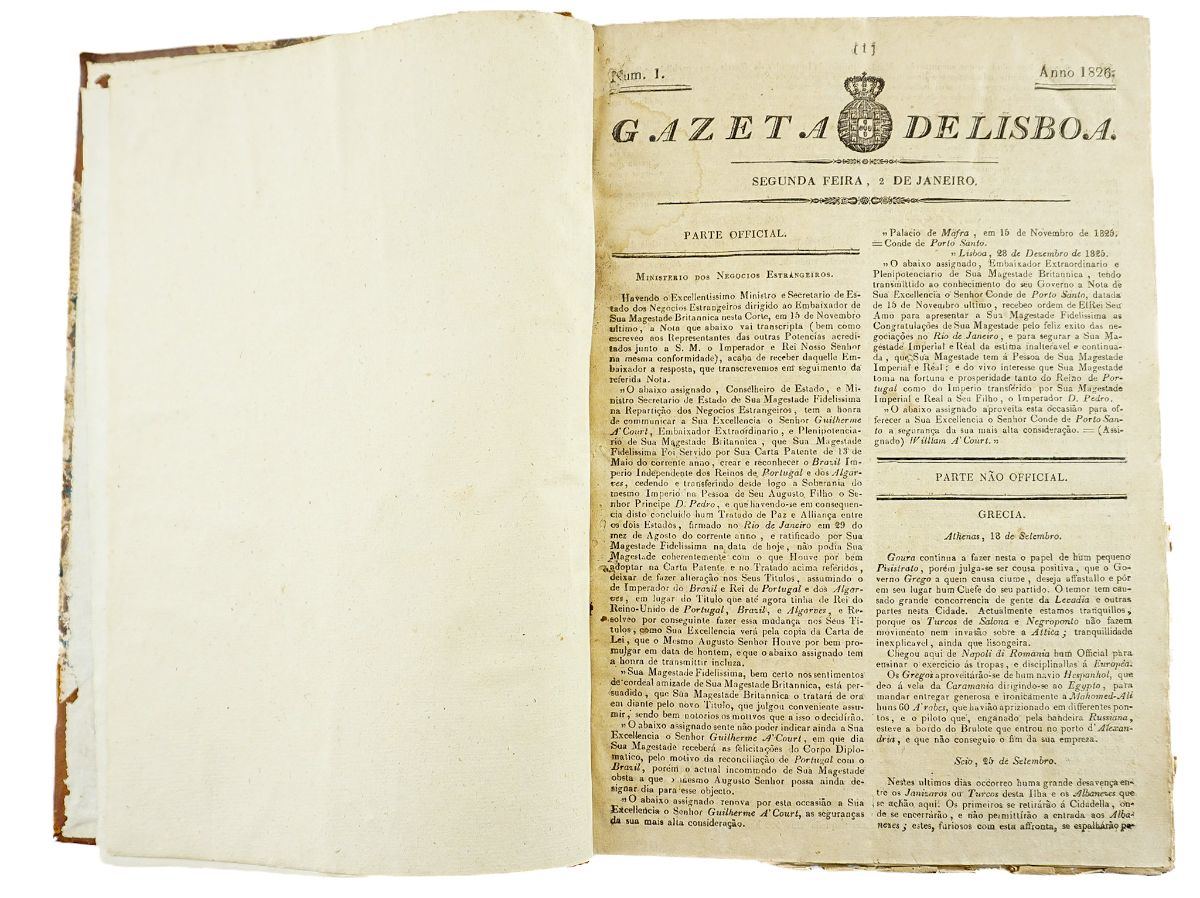 Gazeta de Lisboa 1826