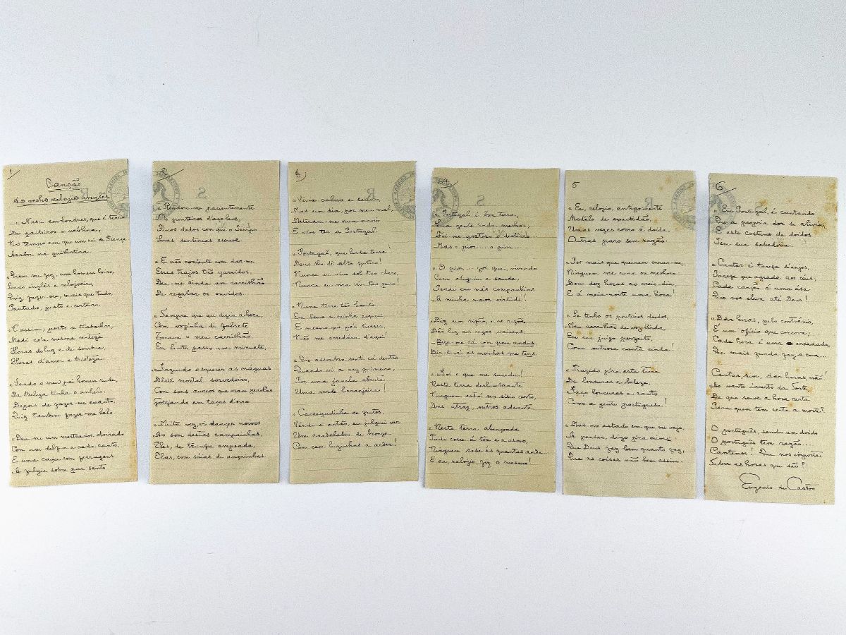Eugénio de Castro – manuscritos