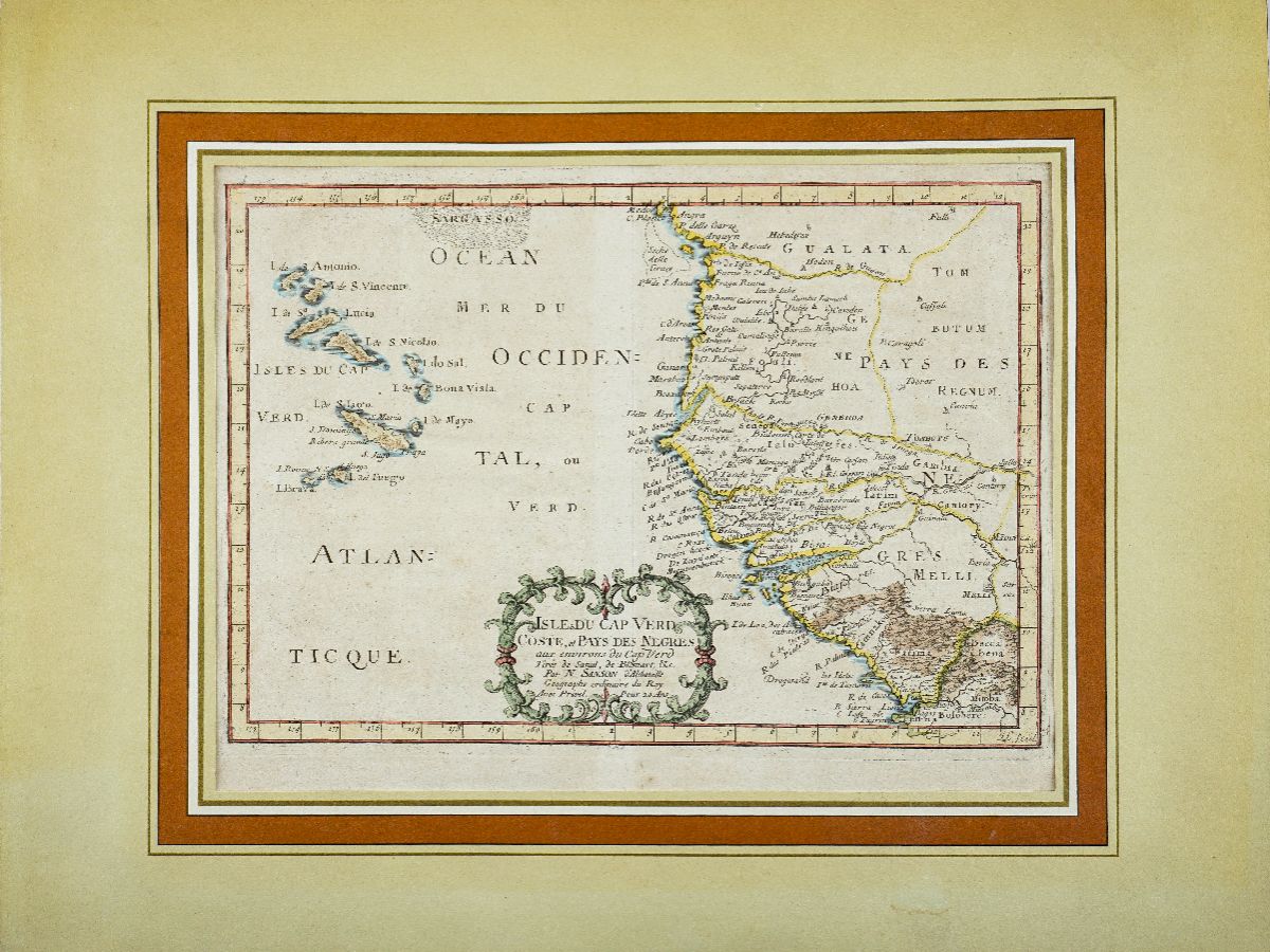 Mapa – Isles du Cap Vert, et Pais des Negres (1656)